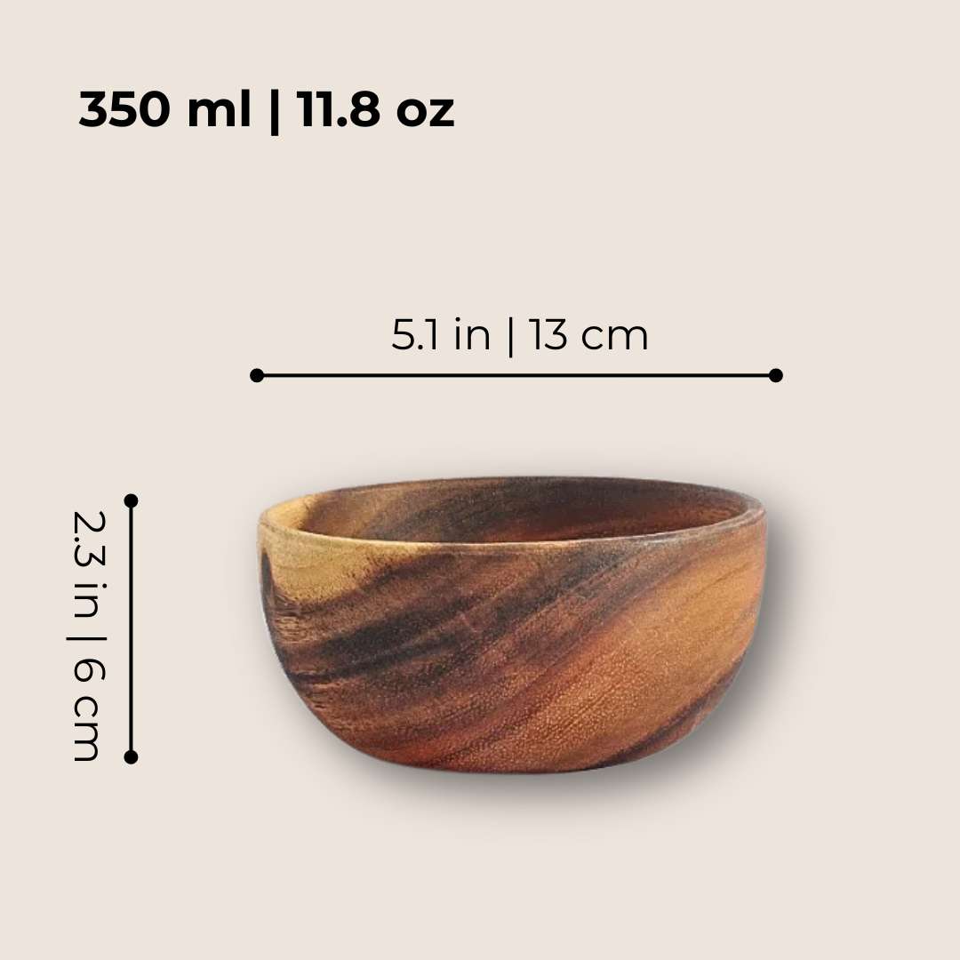 Natural Acacia Wooden Bowl