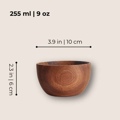 Natural Acacia Wooden Bowl