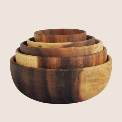 Natural Acacia Wooden Bowl