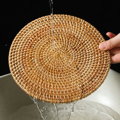 Natural Rattan Hot Pad