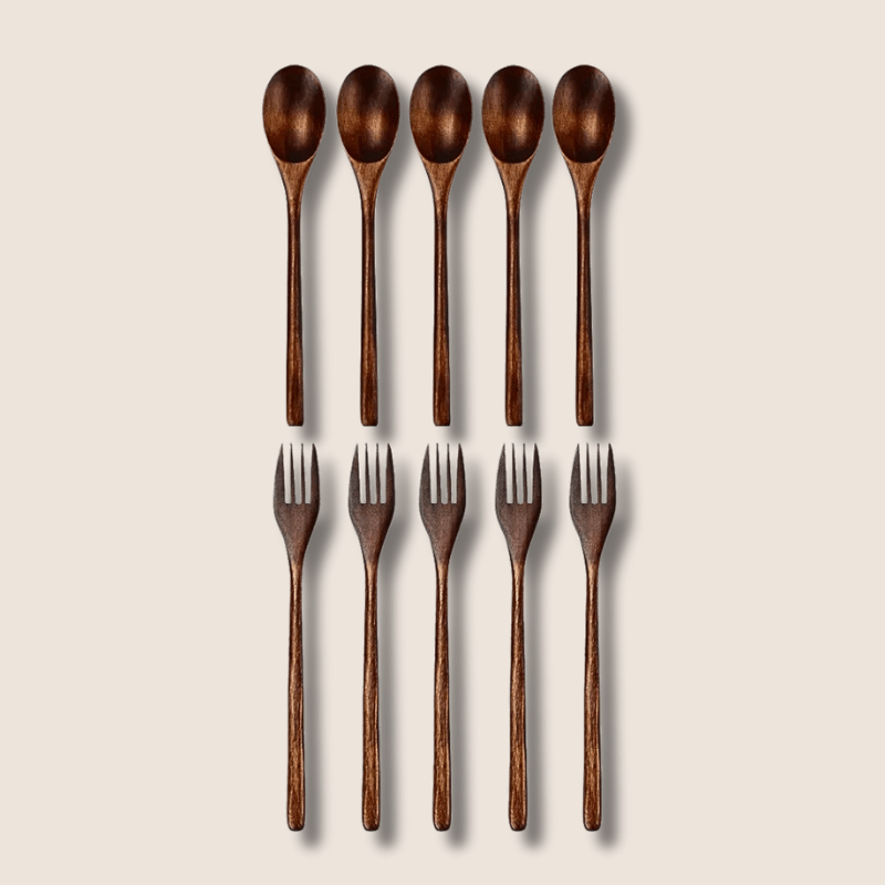 Cutlery Wooden Set of Forks and Spoons by Shibui - My Store