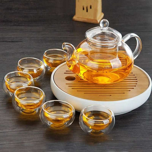 Glass Teapot Set Waira Style - My Store