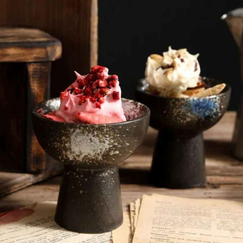 High Feet Ceramic Dessert Bowl - My Store