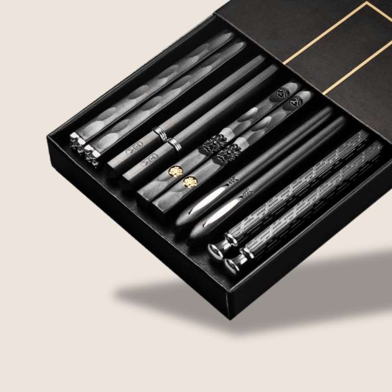 Metal Chopsticks Set of 5 pieces by Shuibu - My Store