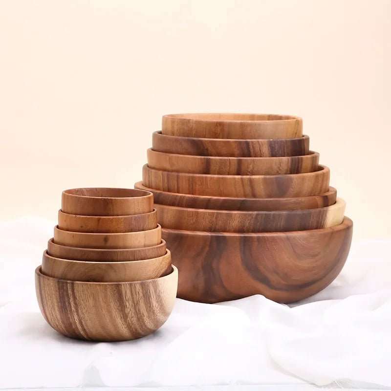 Natural Acacia Wooden Bowl - My Store