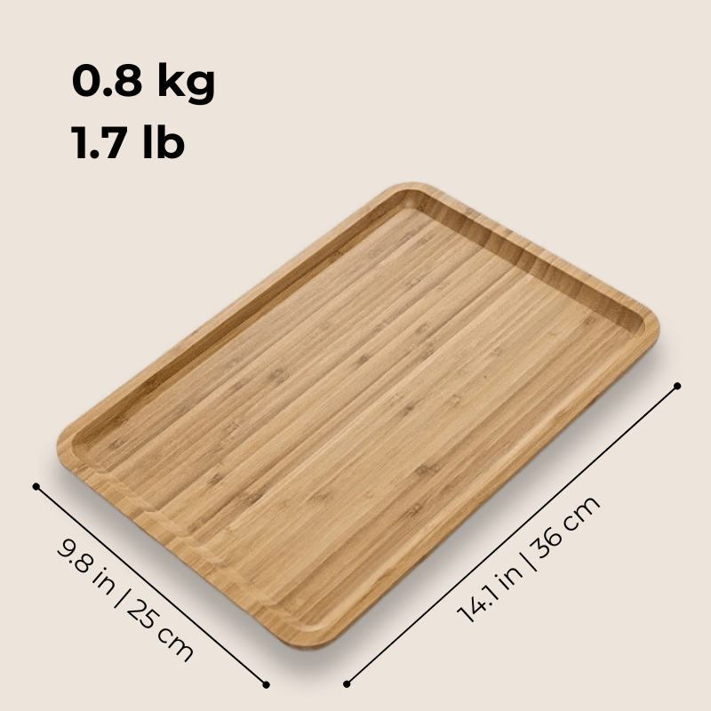 Natural Light Bamboo Serving Tray - My Store