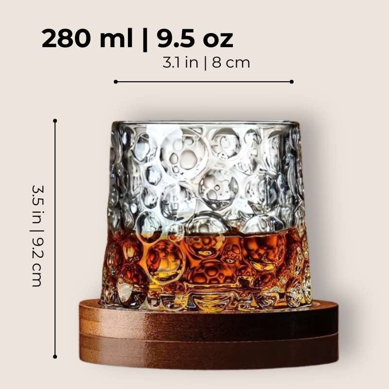 Rotating Whiskey Old Fashioned Glass - My Store