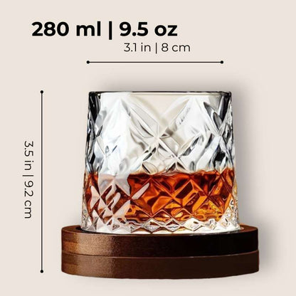 Rotating Whiskey Old Fashioned Glass - My Store