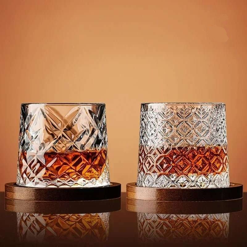 Rotating Whiskey Old Fashioned Glass - My Store