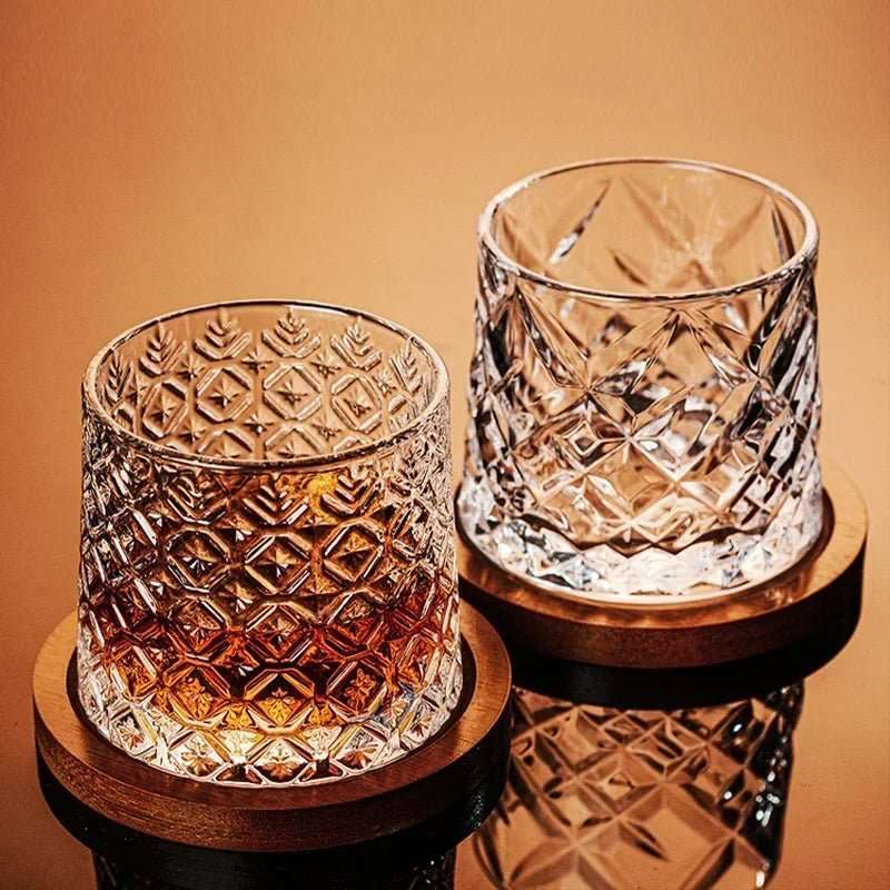 Rotating Whiskey Old Fashioned Glass - My Store