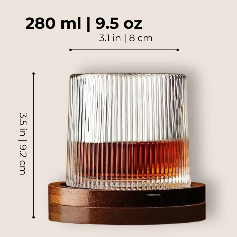 Rotating Whiskey Old Fashioned Glass - My Store