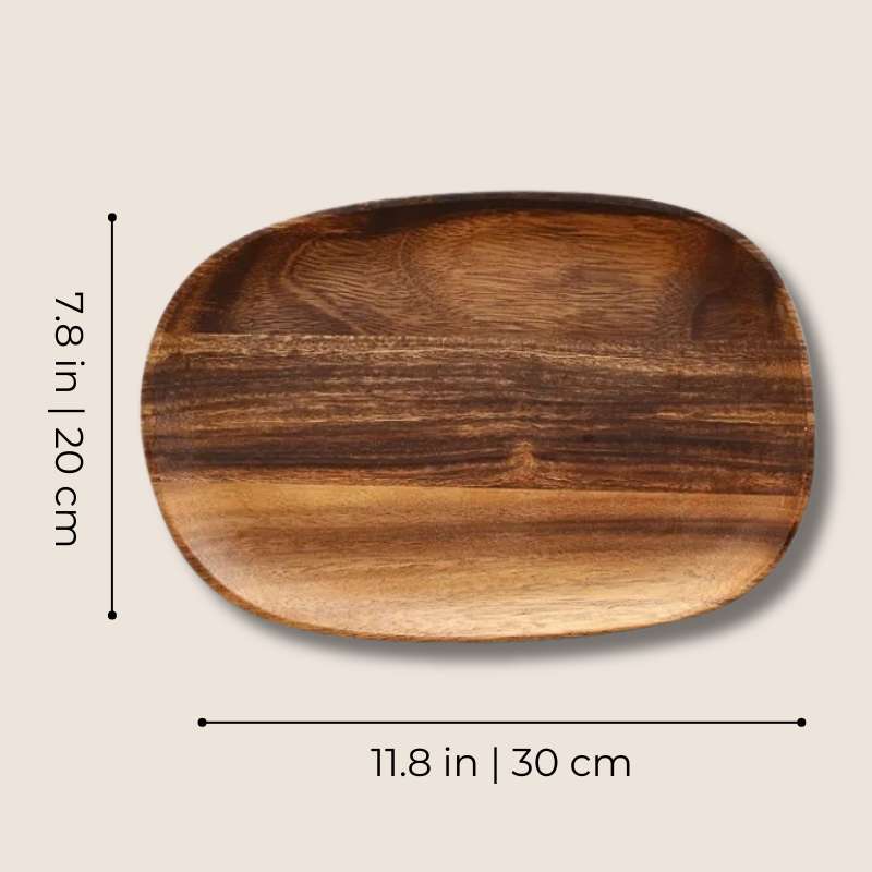 Natural Acacia Wood Serving Tray