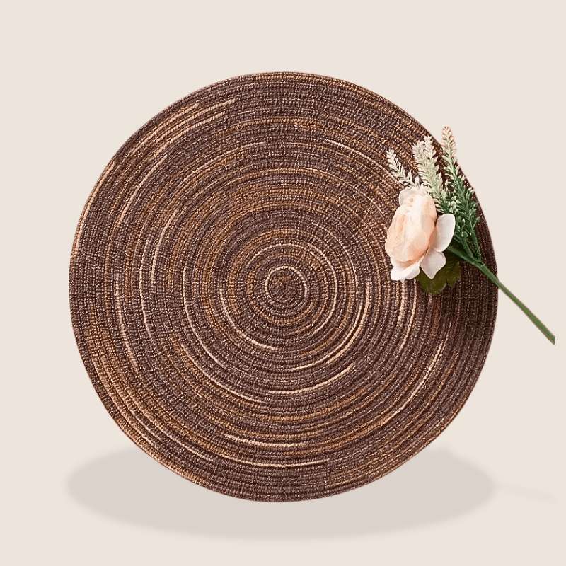 Woven Vinyl Round Placemat - My Store