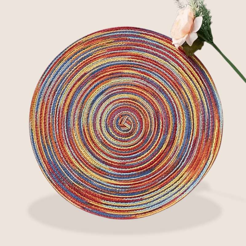 Woven Vinyl Round Placemat - My Store